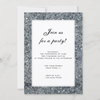 Faux Sparkle Party Invitation