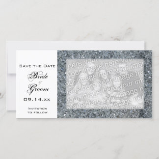 Faux Sparkle Wedding Save the Date