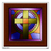 faux stained glass decals