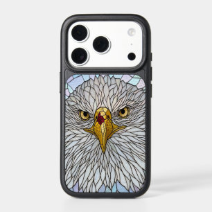 Faux Stained Glass Eagle Art Opaque iPhone 17 Pro Case