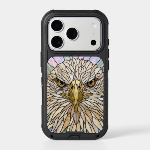 Faux Stained Glass Eagle Art Opaque iPhone 17 Pro Case