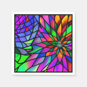 Faux Stained Glass Napkins