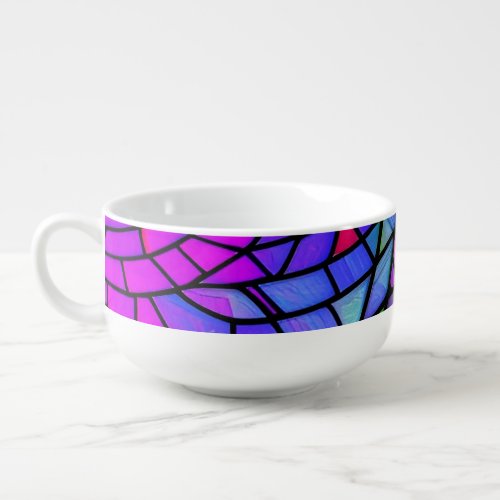 Faux Stained Glass Soup Mug