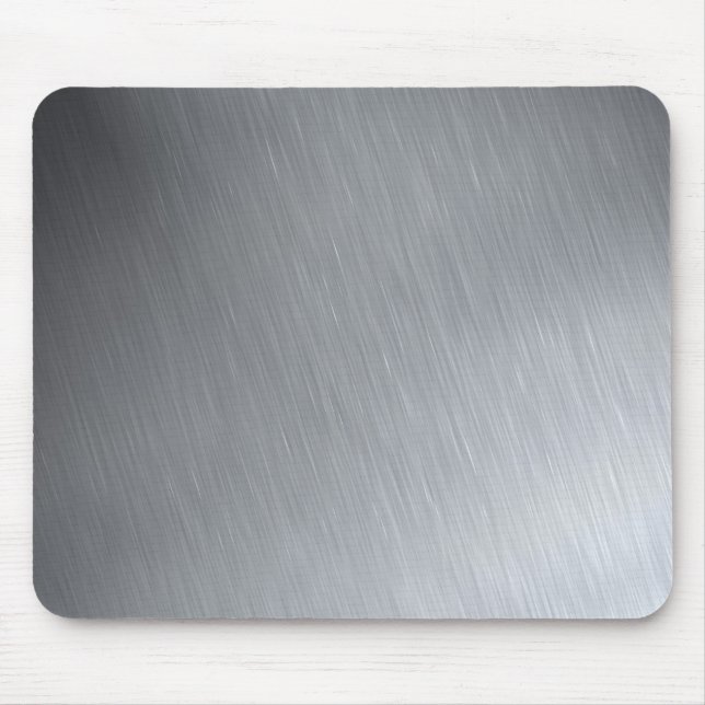 Faux Stainless Steel Mouse Pad (Front)