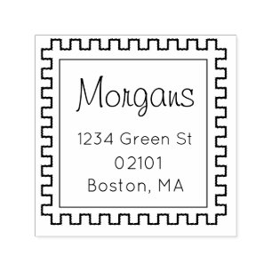 Faux Stamp Return Address Stamp