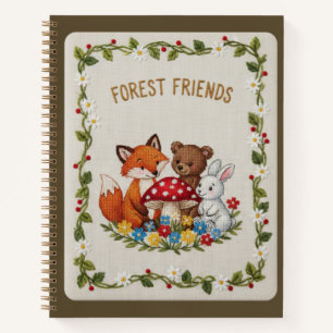 Faux Stitch Nursery Décor & Kids Keepsake Notebook