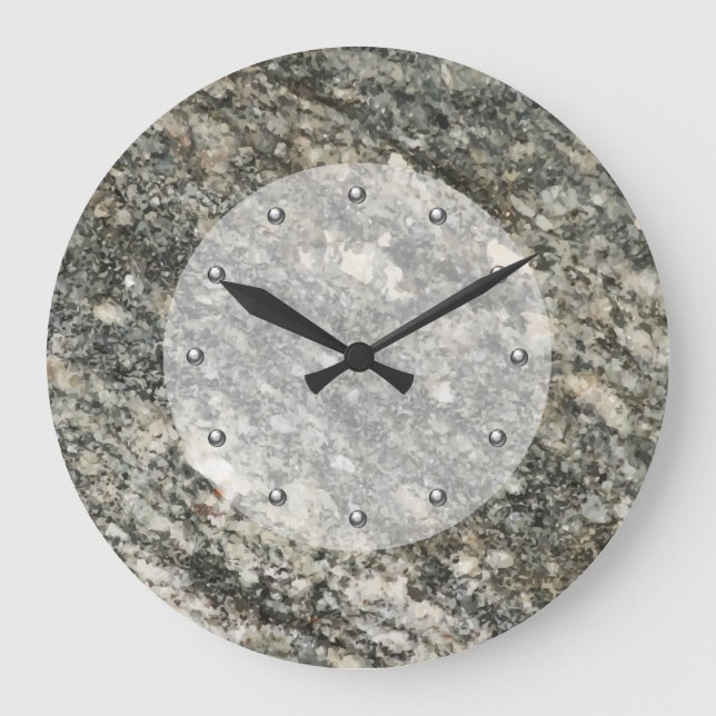 Faux Stone Kitchen Wall Clocks (Front)
