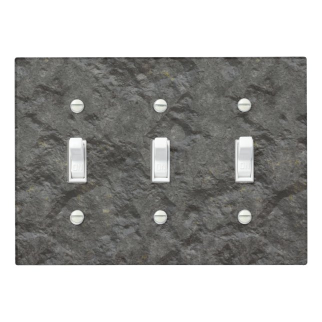 Faux Stone Light Switch Cover (In Situ)