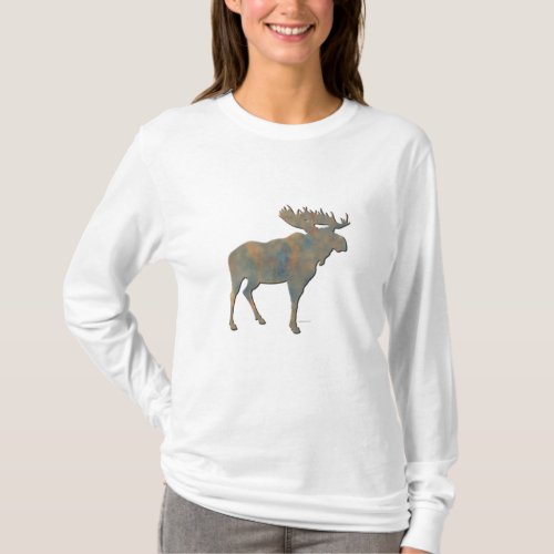 Faux Stone Moose T_Shirt