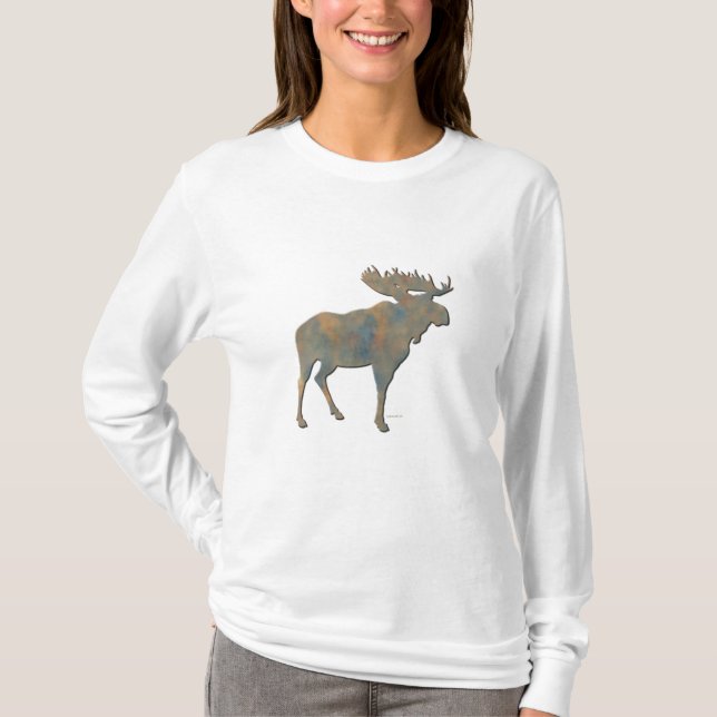 Faux Stone Moose T-Shirt (Front)