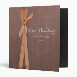 Faux Suede Binder with ribbon Wedding album