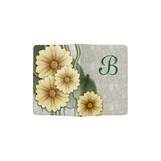 Faux Sunflowers Passport Holder