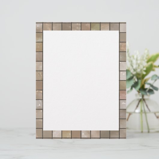 Faux Tan Floor Tile Image (Standing Front)