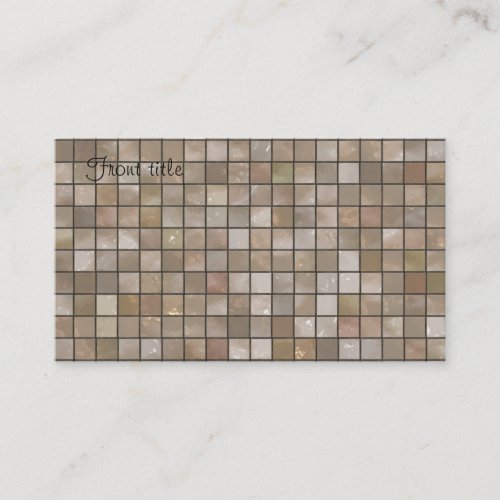 Small Tan Floor Tile Background Business Card
