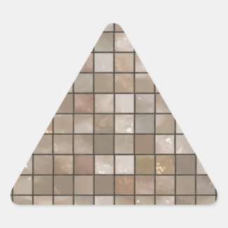 Faux Tan Floor Tile Image Rectangular Sticker