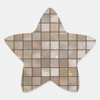 Faux Tan Floor Tile Image Rectangular Sticker