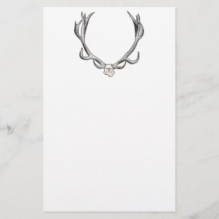 Faux Taxidermy Antler Study VOL 1 Stationery