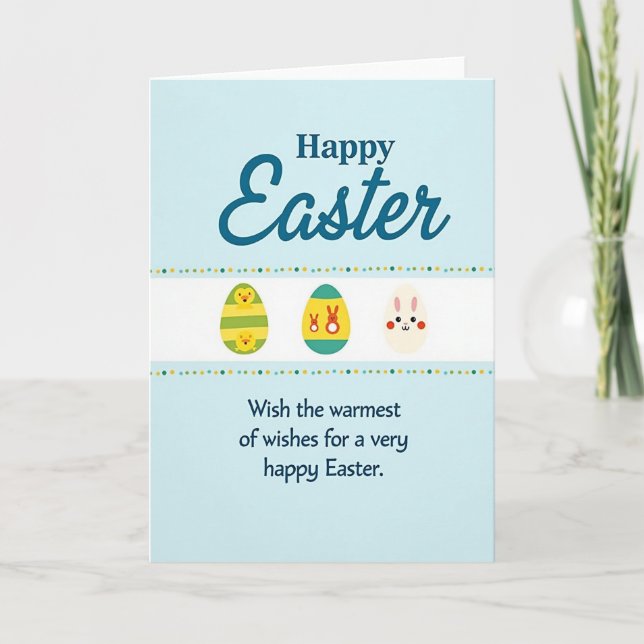 Faux Teal Springtime Fun Card (Front)