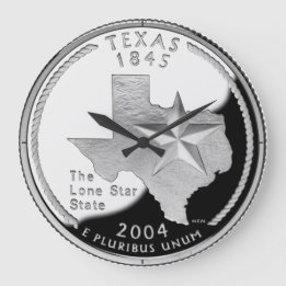 Faux Texas State Quarter Clock