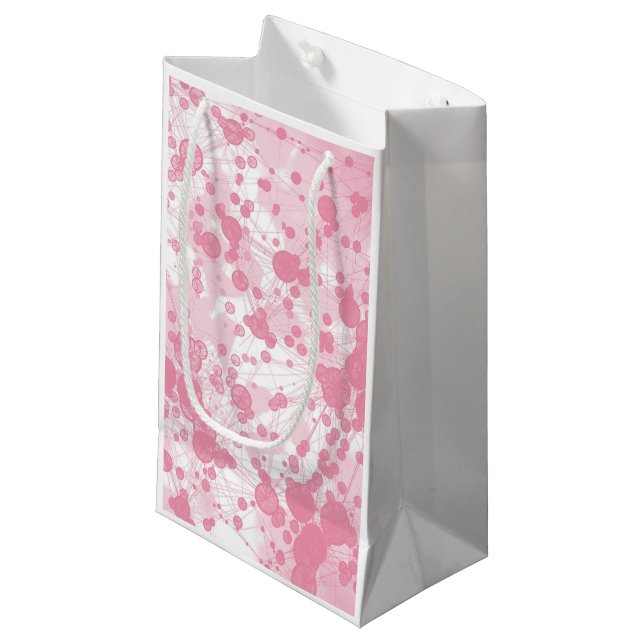 Faux Texture Marble Blob Wing bag -Pretty Pink (Front Angled)