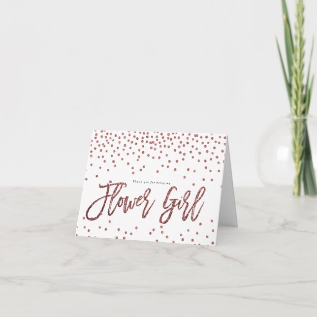 faux thank you for being my flower girl card (Front)