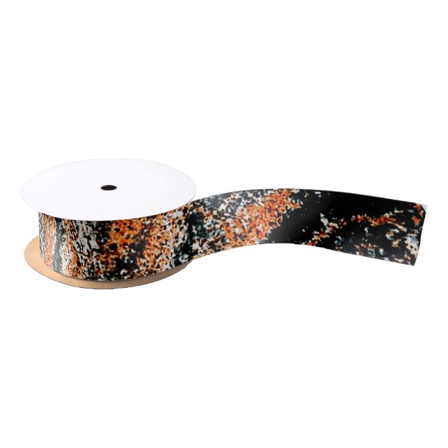 Faux Tiger Pattern Print  Ribbon (Spool)