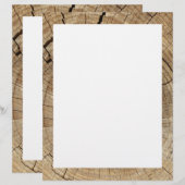 Faux Tree Rings Background (Front/Back)