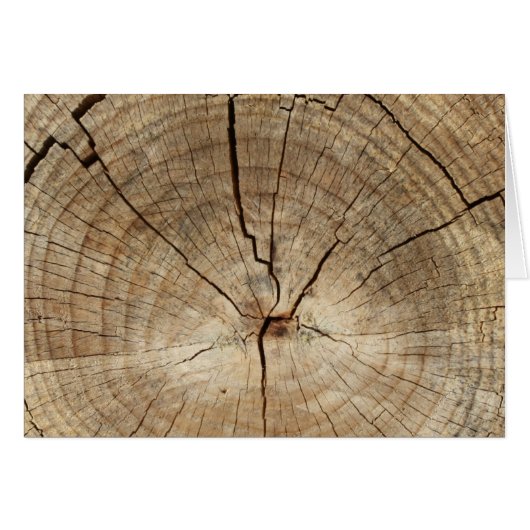 Faux Tree Rings Background Cards (Front Horizontal)