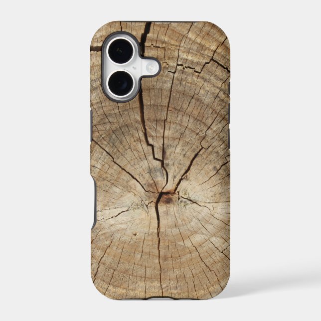 Faux Tree Rings Background Iphone Case (Back)