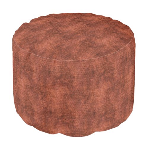 Faux Velvet _ Rust Pouf