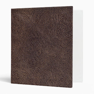 Faux Vintage Tooled Leather binder