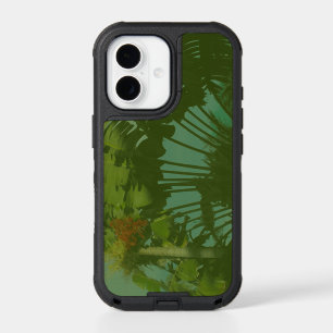 Faux Vintage Tropical Fabric iPhone 17 Case