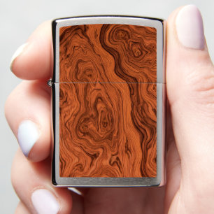 Faux Walnut Zippo Lighter