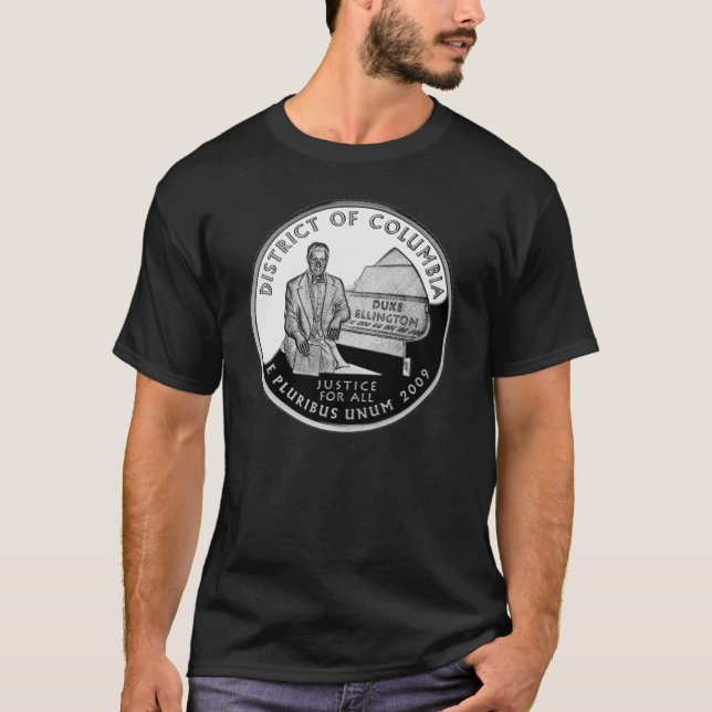 Faux Washington District of Columbia Quarter T-Shirt (Front)