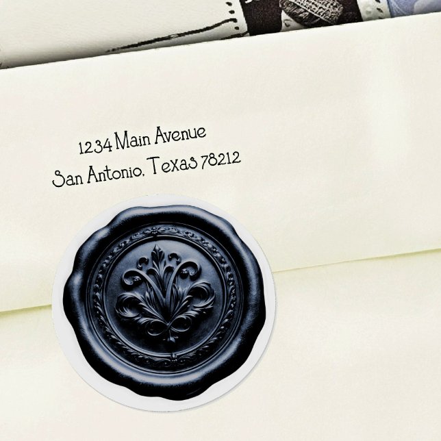 Faux Wax Envelope Seal Style 4 Blue 14 Sticker (Creator Uploaded)