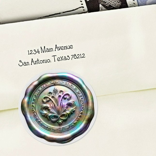 Faux Wax Envelope Seal Style 4 Gray 25 Sticker (Creator Uploaded)