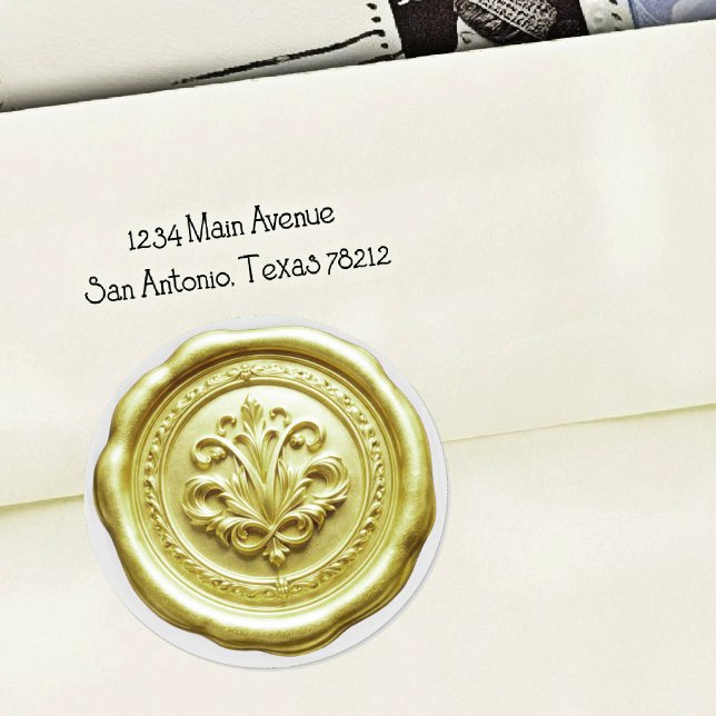 Faux Wax Envelope Seal Style 4 Pale Yellow (Creator Uploaded)