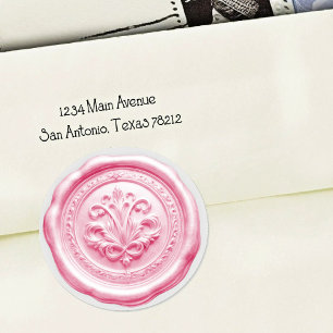 Faux Wax Envelope Seal Style 4 Red 13