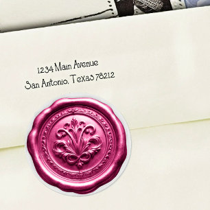 Faux Wax Envelope Seal Style 4 Red 9