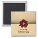 Faux Wax Seal And Parchment Vintage Goth Magnet at Zazzle