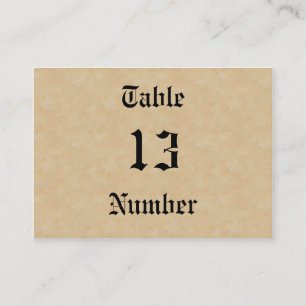 Faux Wax Seal and Parchment Vintage Goth Place Card