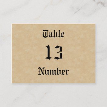 Faux Wax Seal And Parchment Vintage Goth Place Card by gothicbusiness at Zazzle
