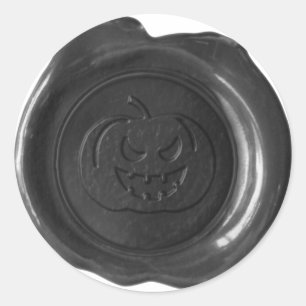 Faux Wax Seal - Black - JACK-O-LANTERN 01