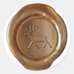 Faux Wax Seal - Copper - REINDEER