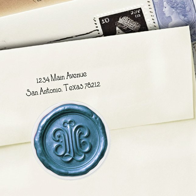 Faux Wax Seal Deep Impression Blue 2 (Creator Uploaded)