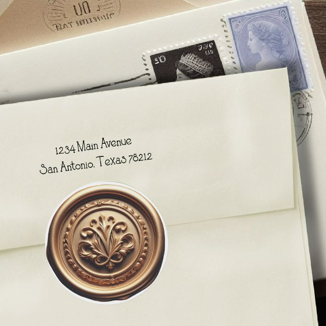 Faux Wax Seal Deep Impression Gold (Creator Uploaded)