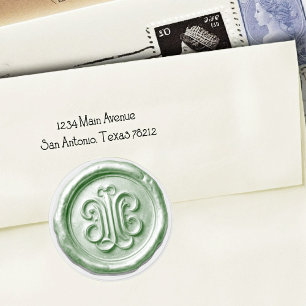 Faux Wax Seal Deep Impression Green 4