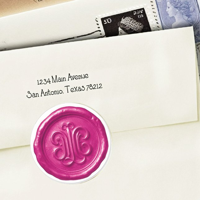 Faux Wax Seal Deep Impression Hot Pink (Creator Uploaded)