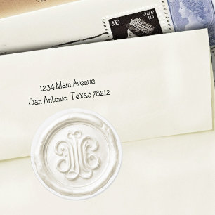 Faux Wax Seal Deep Impression Ivory
