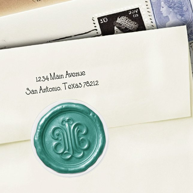 Faux Wax Seal Deep Impression Teal Blue  (Creator Uploaded)